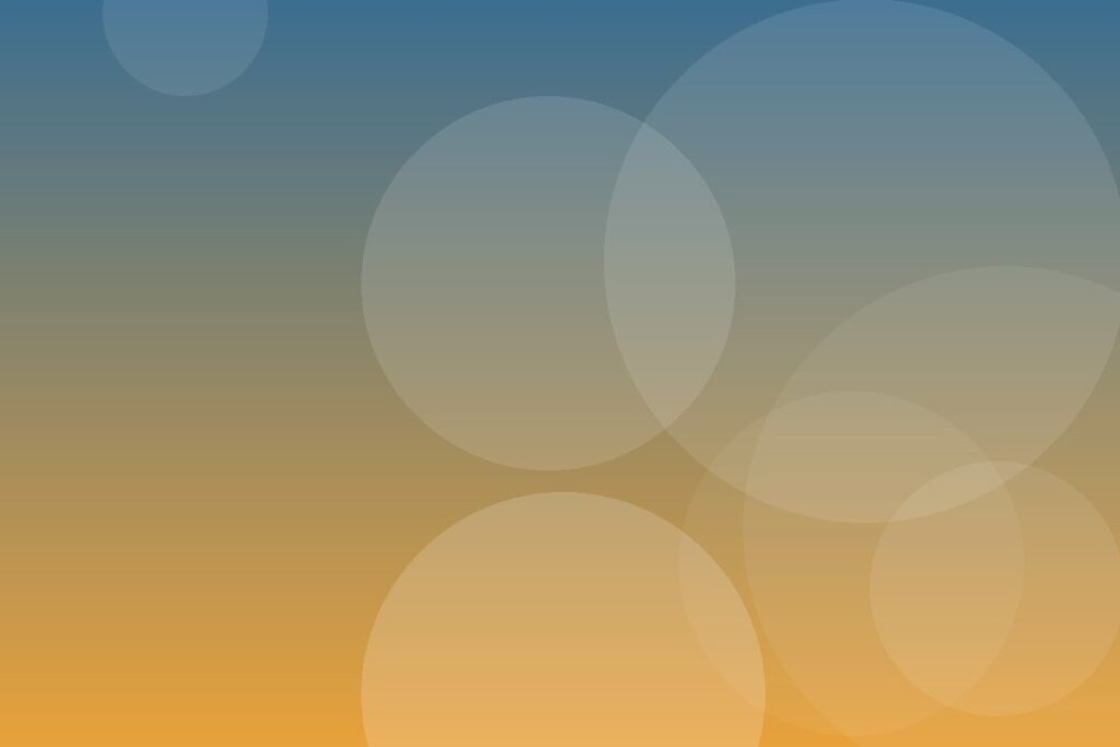 Bright workspace in blue and amber